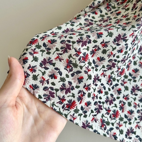 Don’t Ask Why Floral Print Cold Shoulder Flowy Women's Top, One Size - Picture 6 of 16